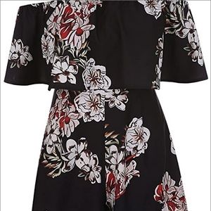 Ruffle Floral Romper